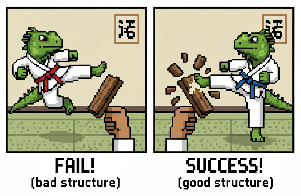 Structure comic illustration